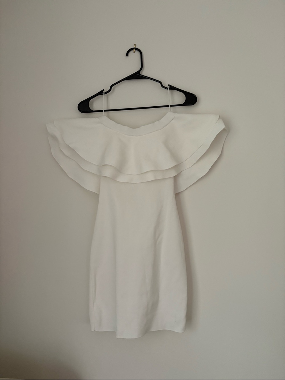 Endless Rose White One-Shoulder Ruffle Mini Dress